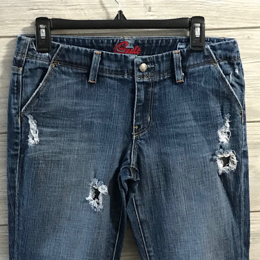 Women's Blue Cult Capri Jeans - Picture 4 of 8